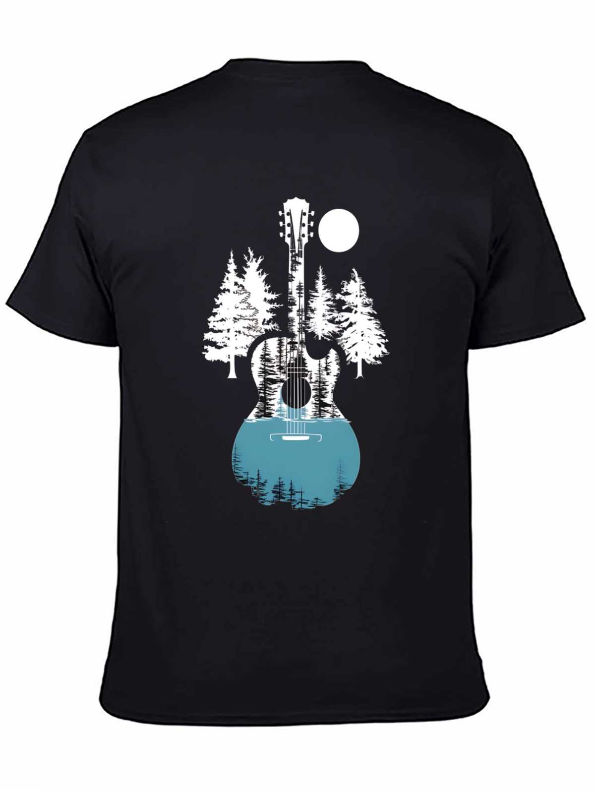 Nature Guitar Graphic Tee - Black