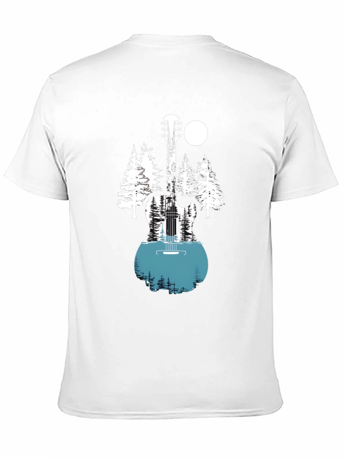 Nature Guitar Graphic Tee - Black