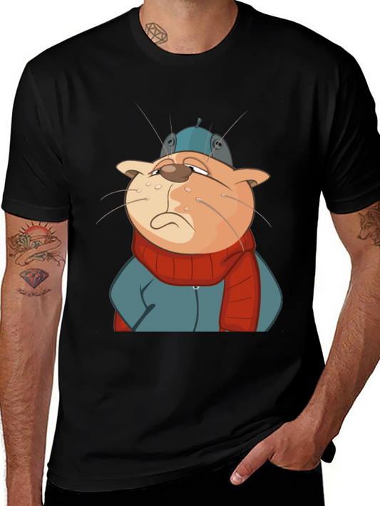 Cartoon Cat T-Shirt: Wearable Art!