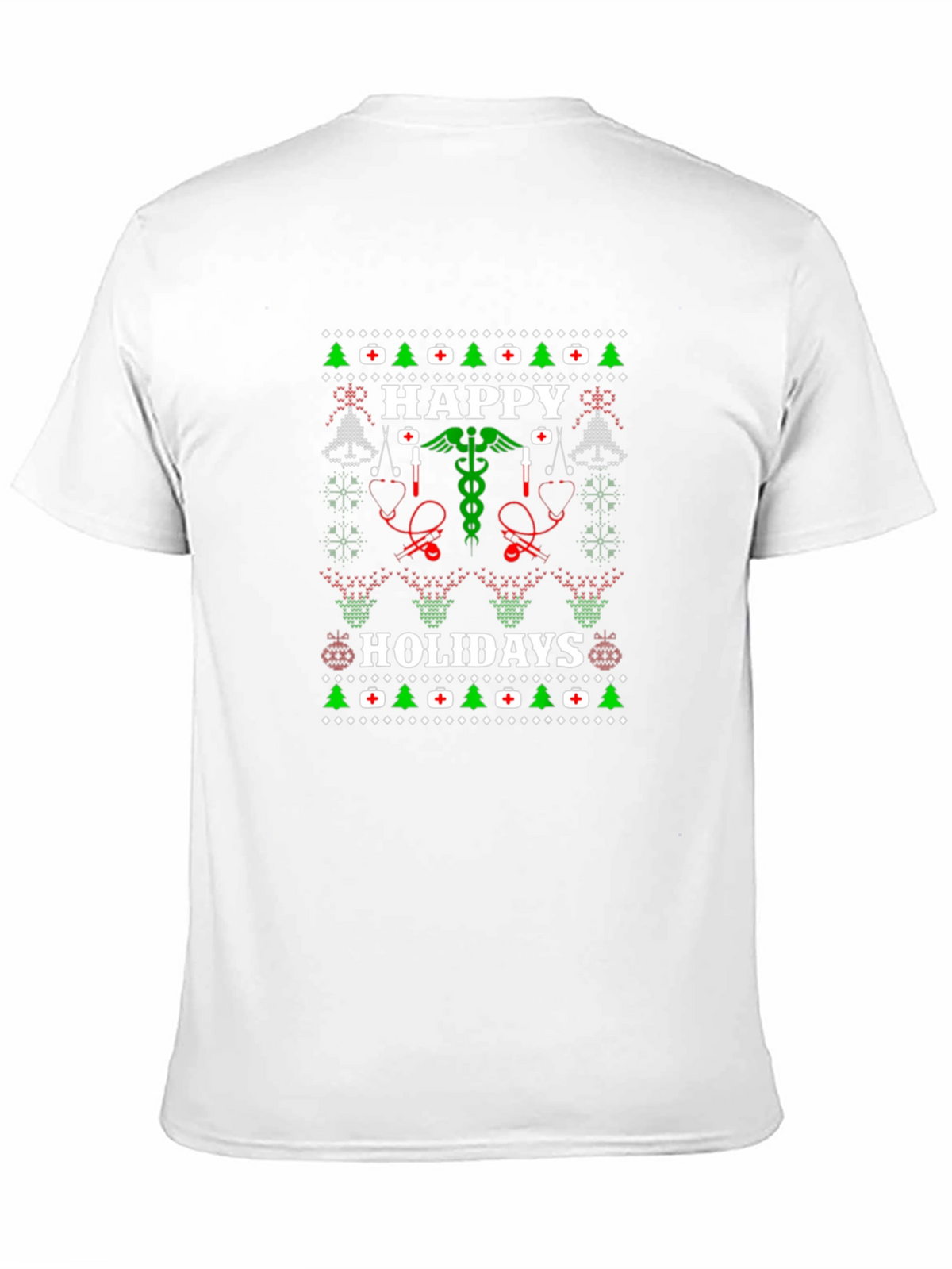 Happy Holidays Medical Ugly Christmas T-Shirt