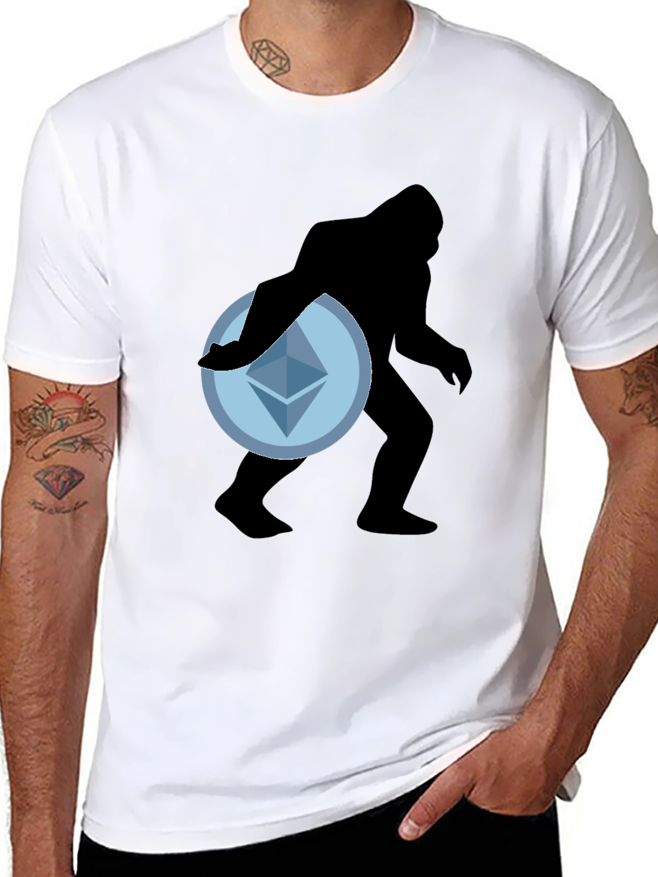 Crypto Bigfoot Ethereum Tee - Black