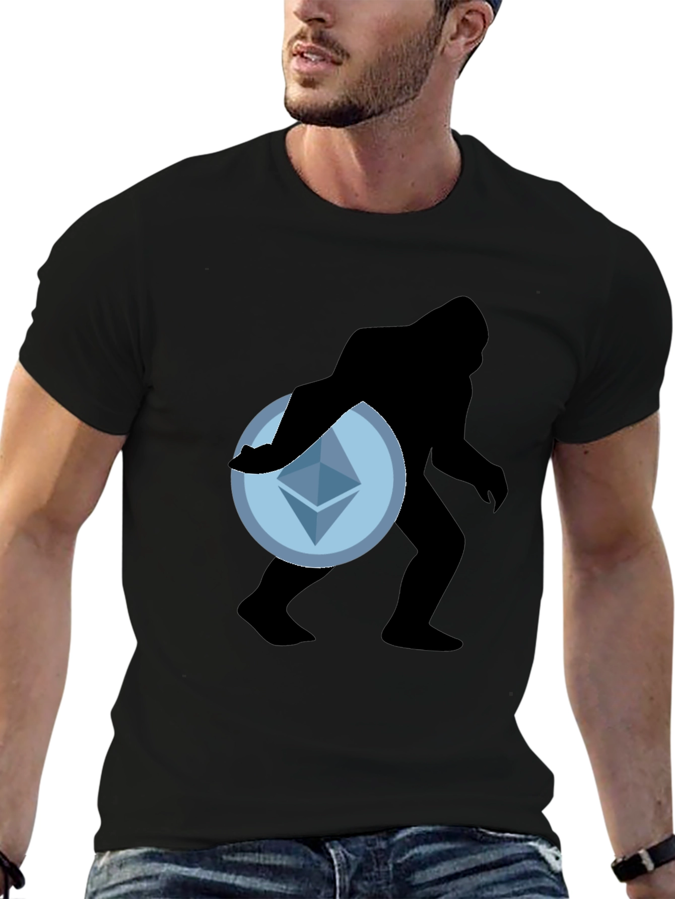 Crypto Bigfoot Ethereum Tee - Black