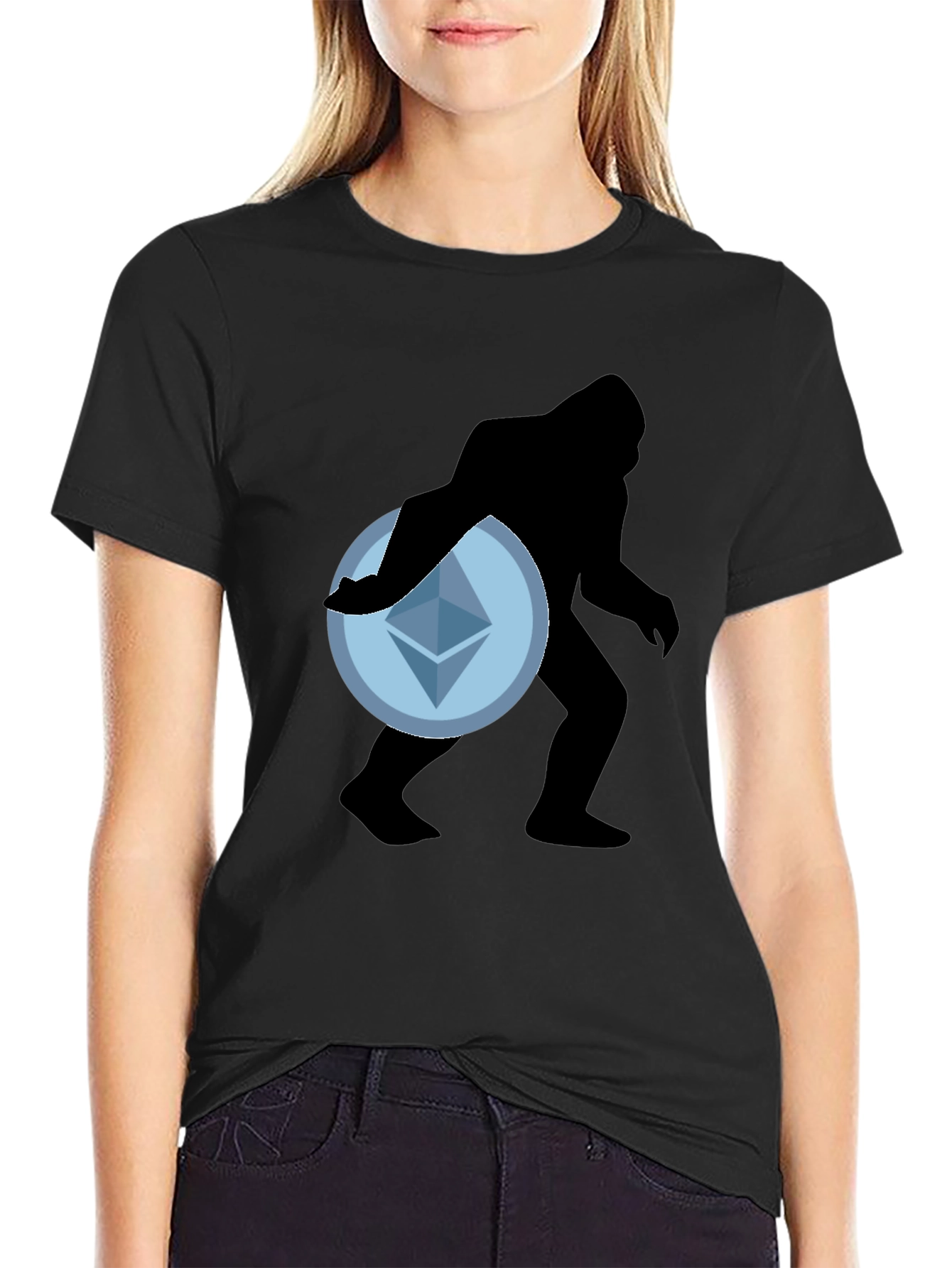 Crypto Bigfoot Ethereum Tee - Black