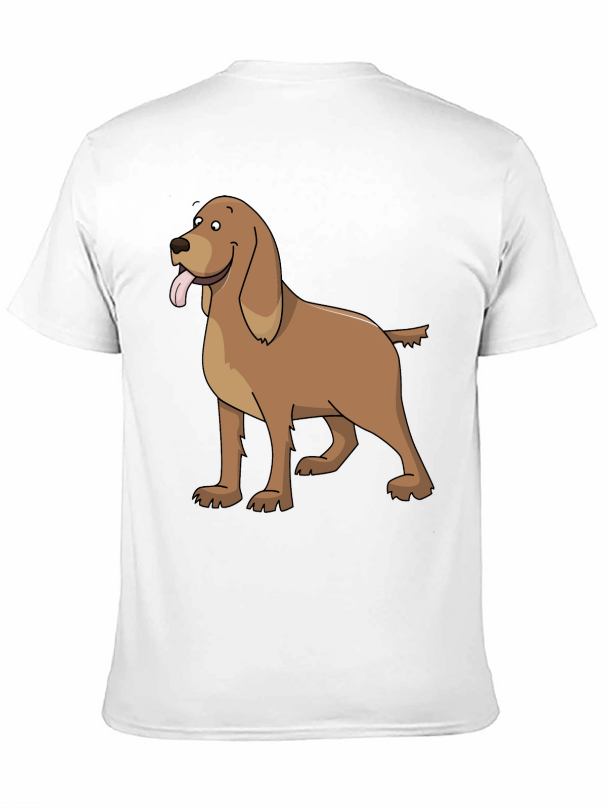 Dog Cartoon Graphic Tee - Casual Black T-Shirt