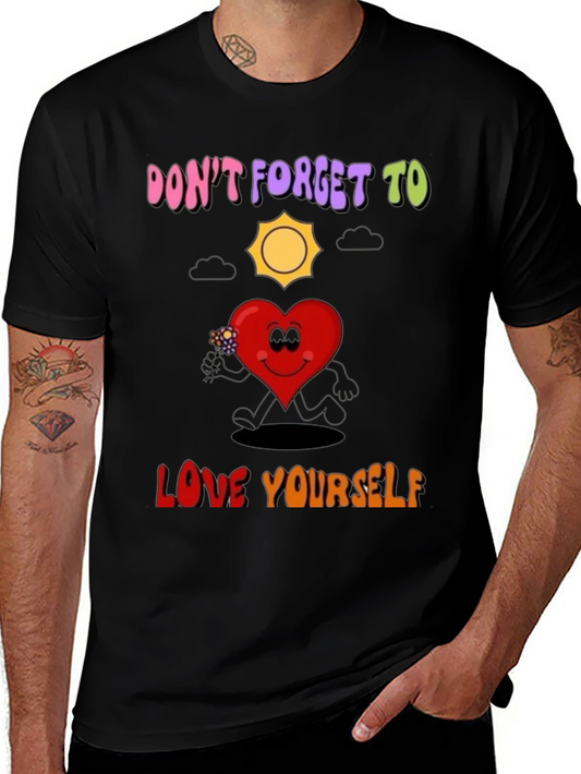 Positive Vibes Black Graphic T-Shirt