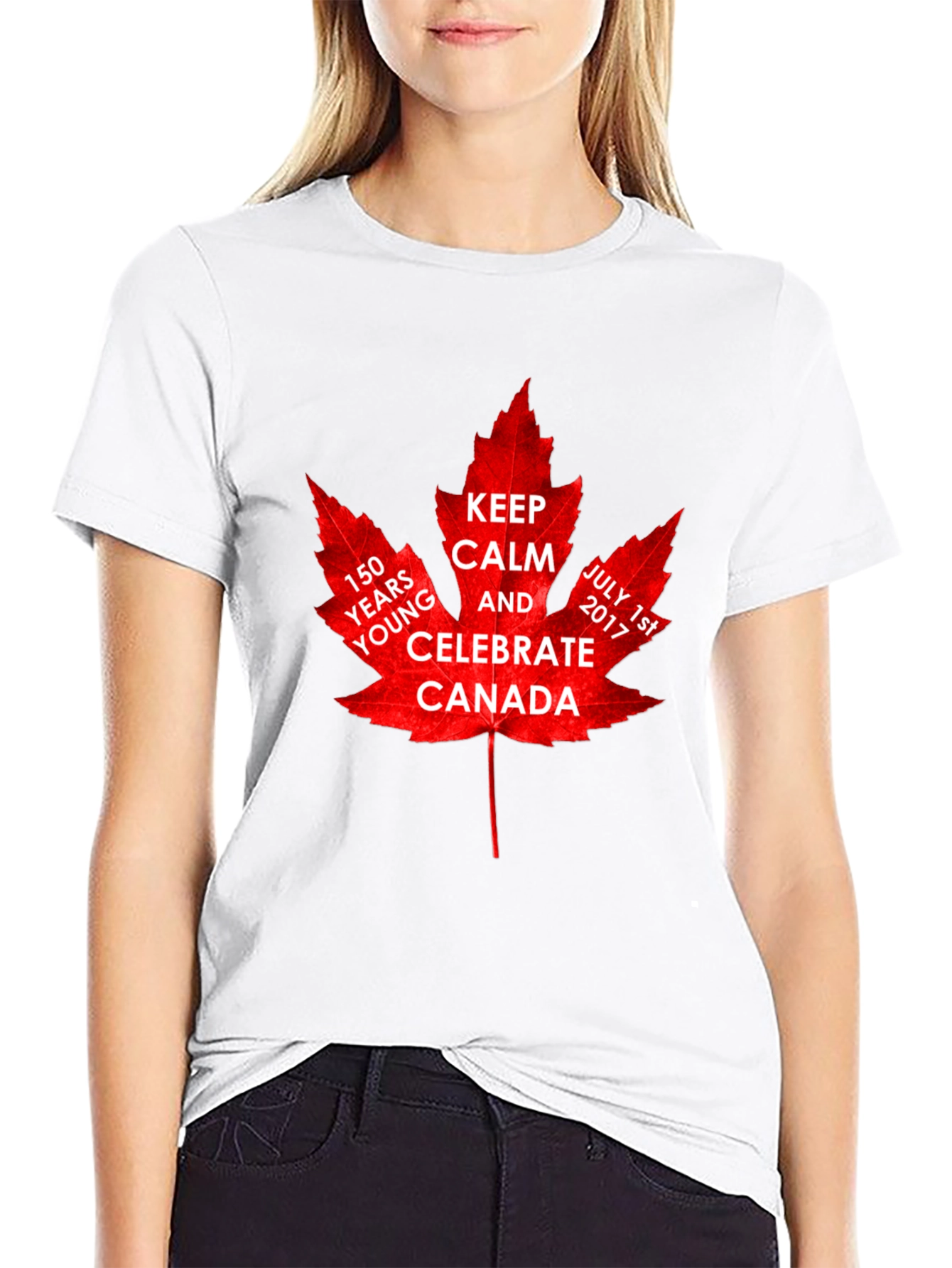 Canada 150th Celebration Maple Leaf T-Shirt