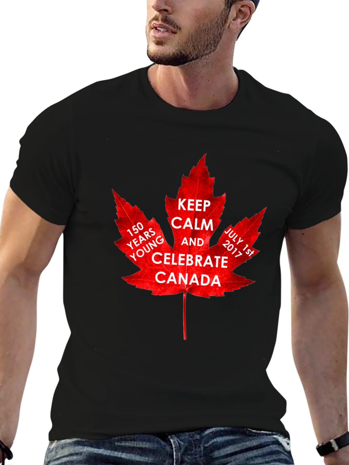 Canada 150th Celebration Maple Leaf T-Shirt
