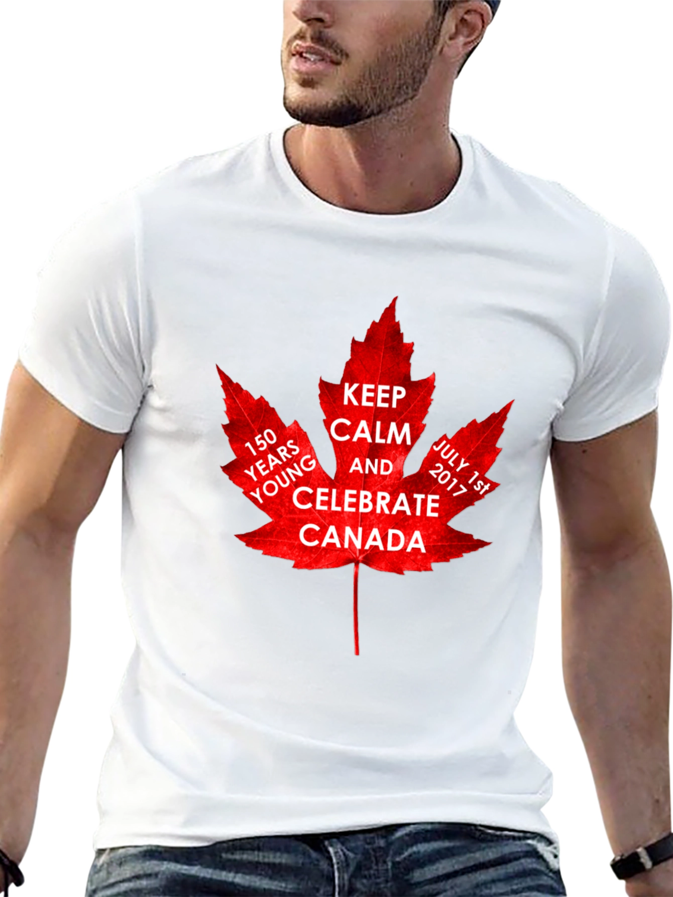 Canada 150th Celebration Maple Leaf T-Shirt