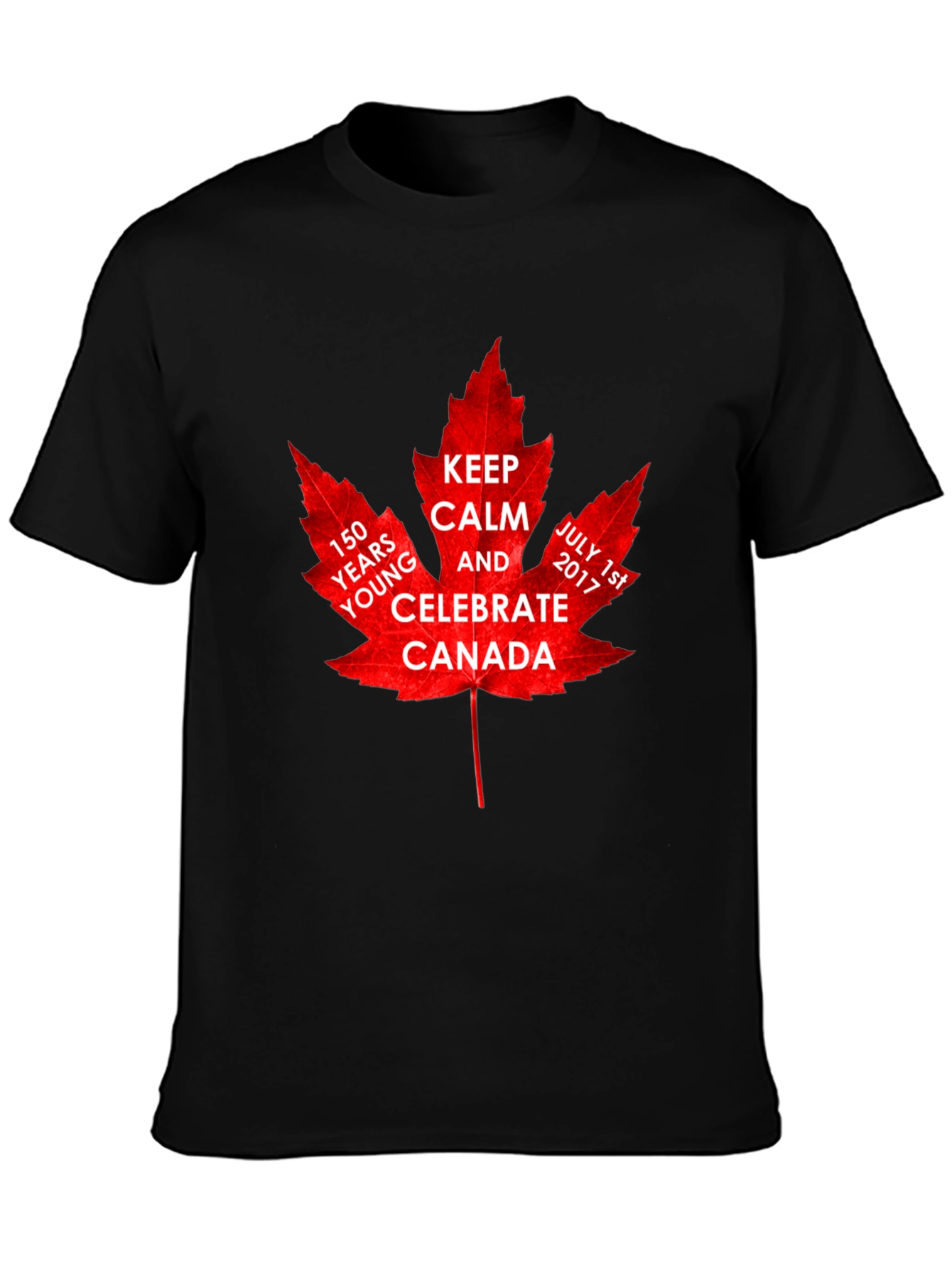 Canada 150th Celebration Maple Leaf T-Shirt