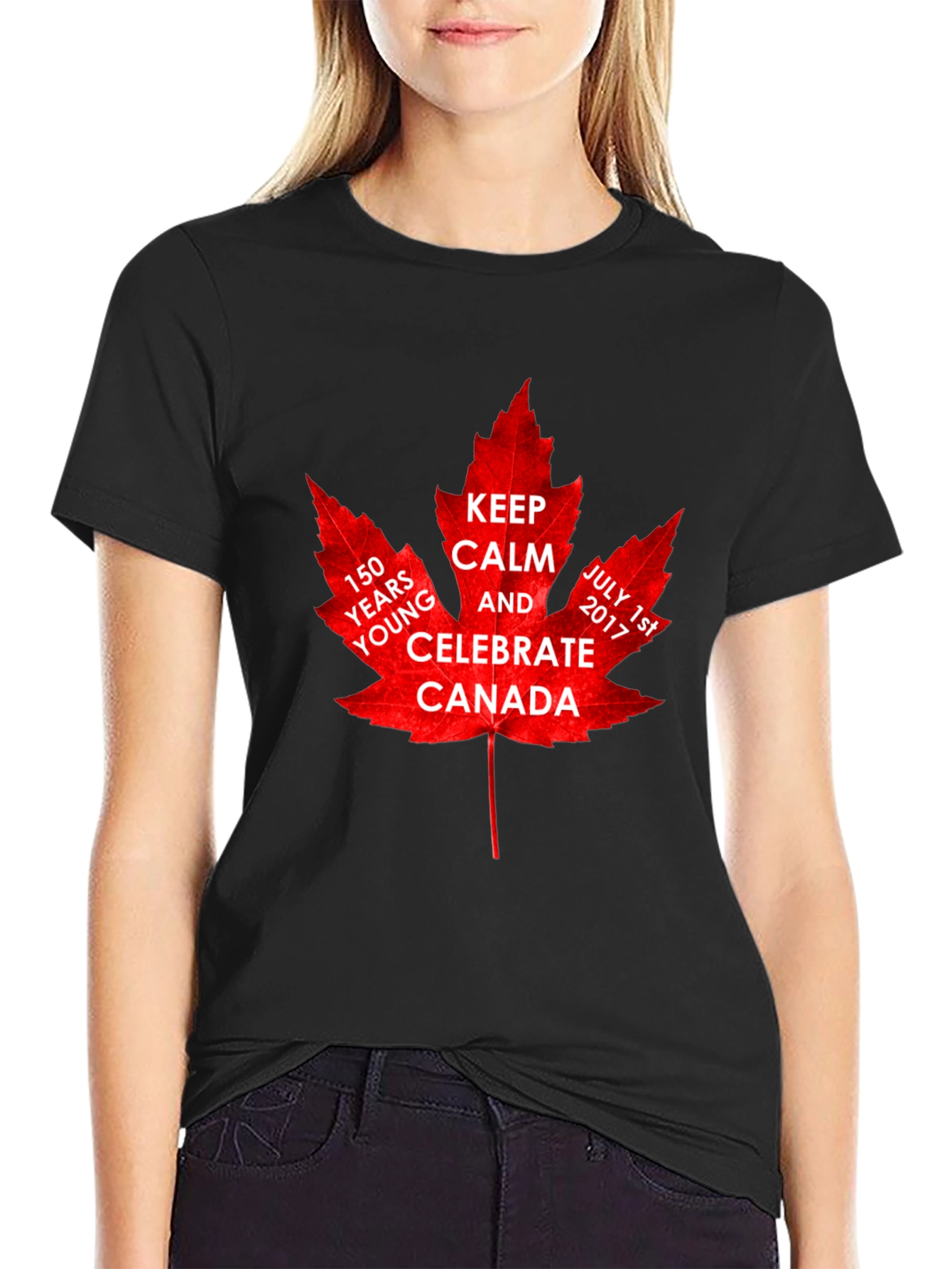 Canada 150th Celebration Maple Leaf T-Shirt