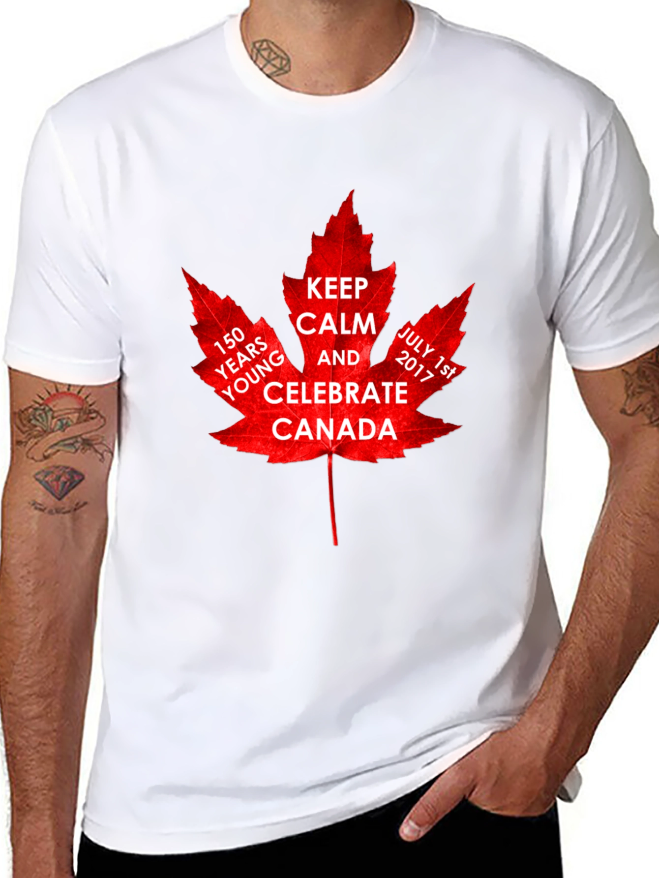 Canada 150th Celebration Maple Leaf T-Shirt