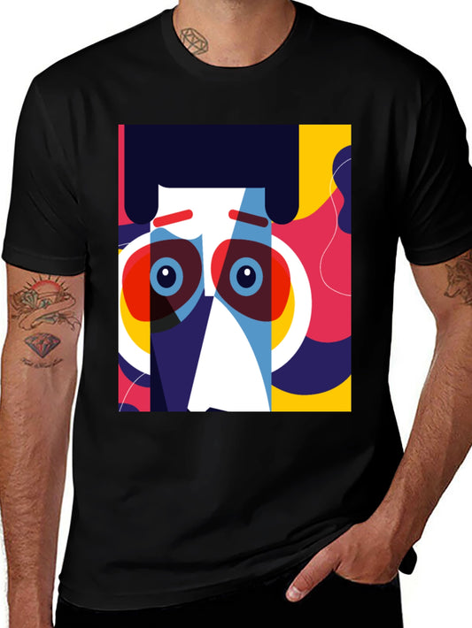 Pop Art Face Graphic T-Shirt