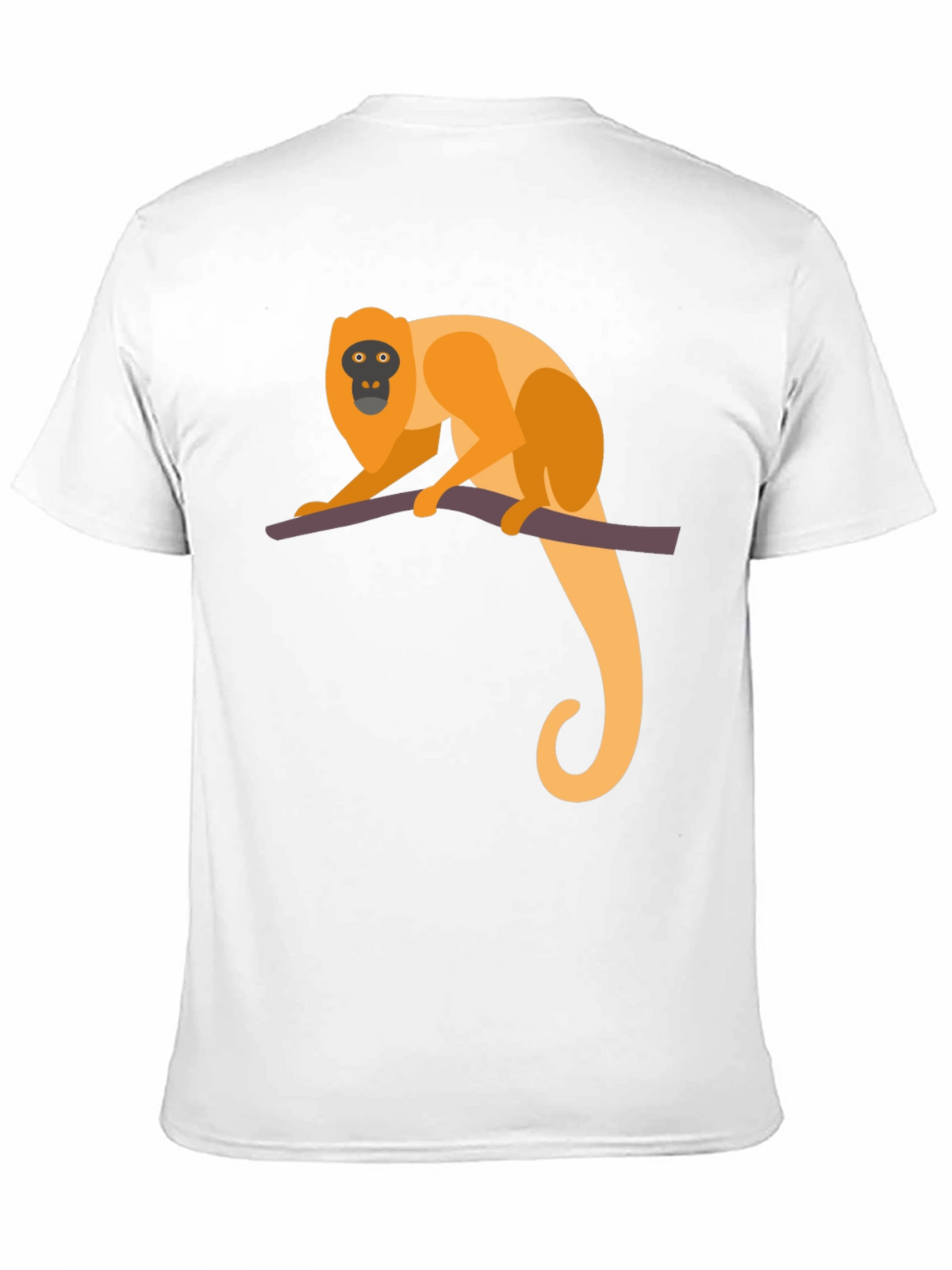 Monkey Graphic Tee - Black Cotton T-Shirt