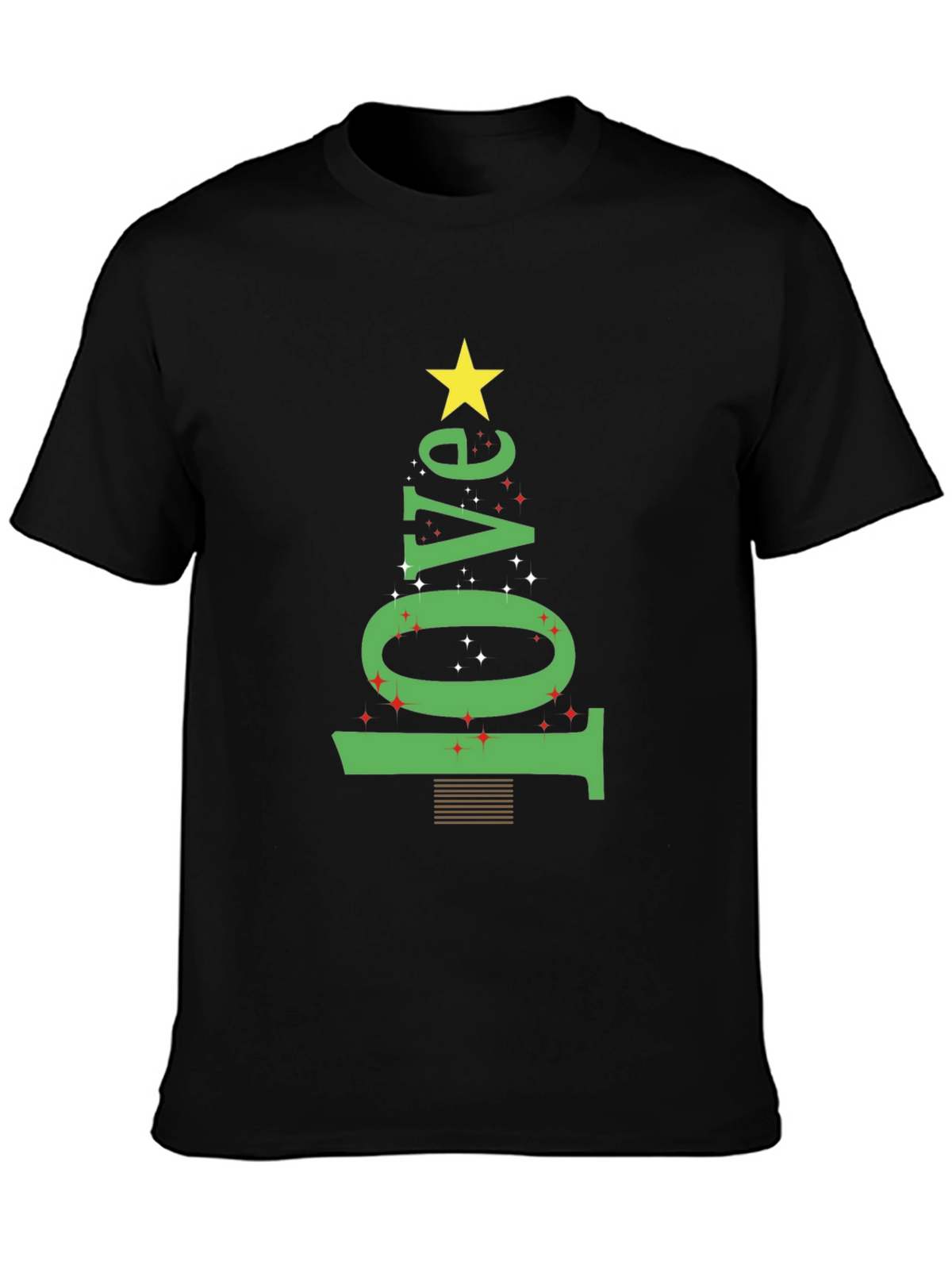 Festive Love Tree Graphic Tee - Holiday Edition
