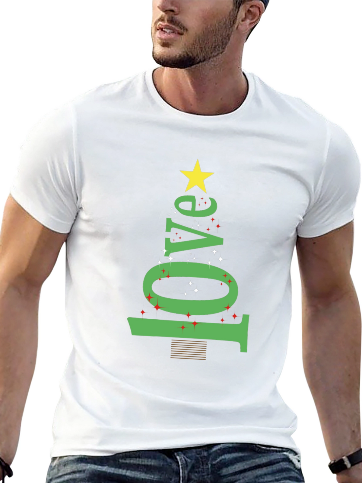 Festive Love Tree Graphic Tee - Holiday Edition