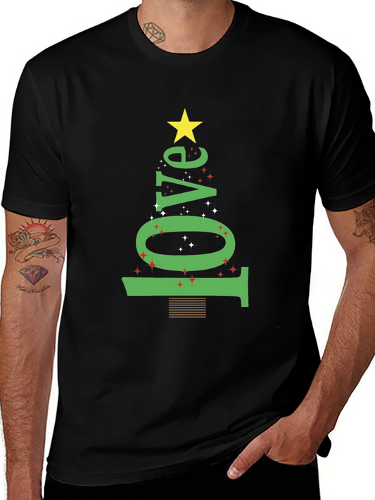 Festive Love Tree Graphic Tee - Holiday Edition