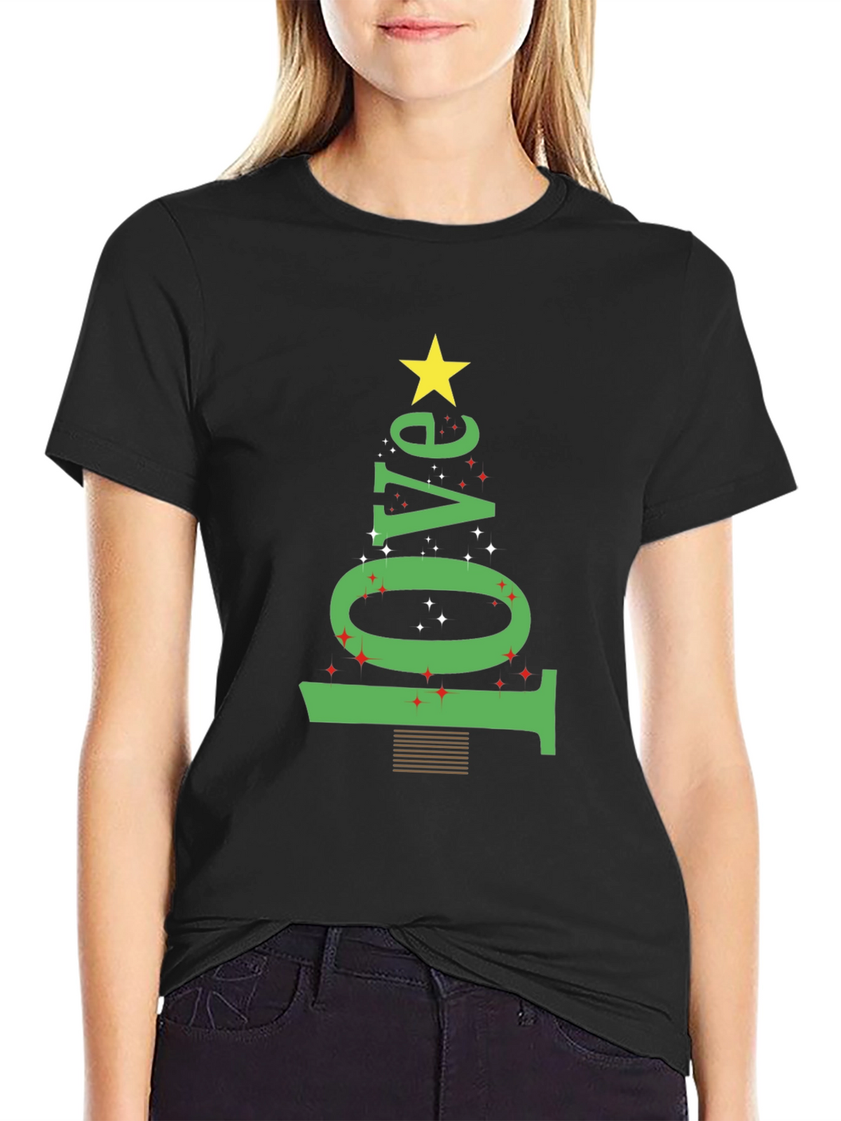 Festive Love Tree Graphic Tee - Holiday Edition