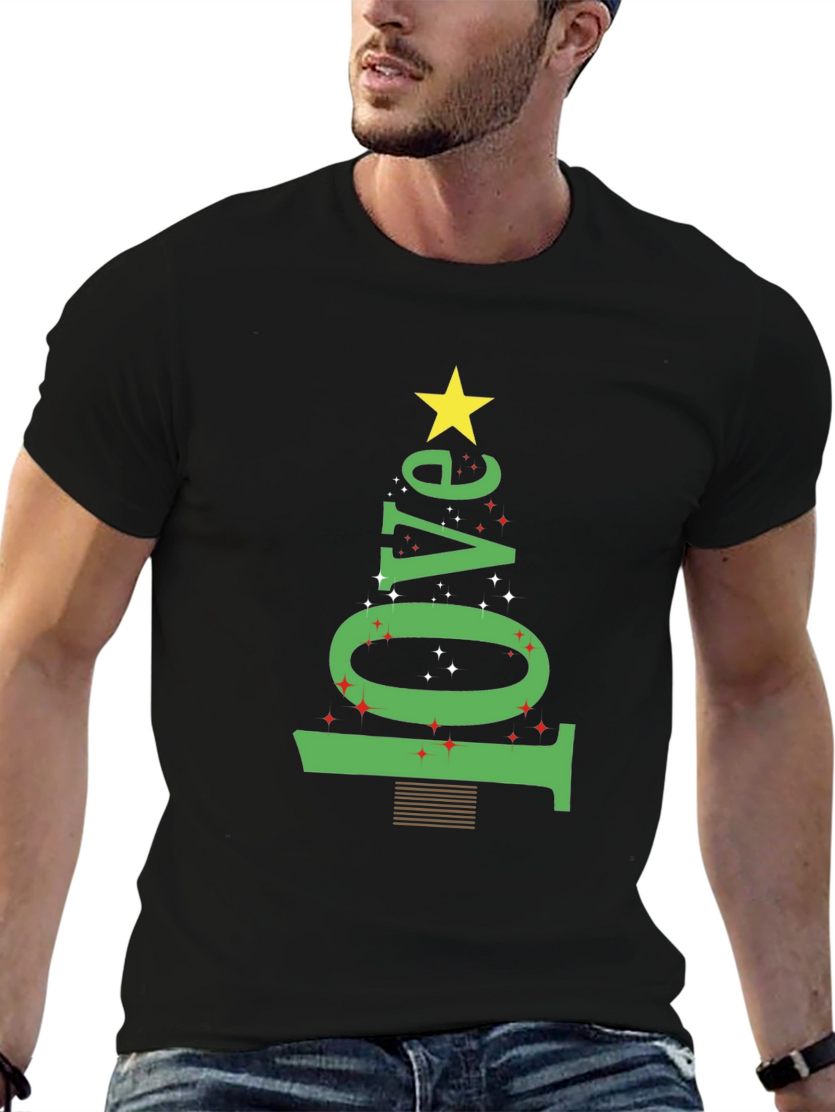 Festive Love Tree Graphic Tee - Holiday Edition