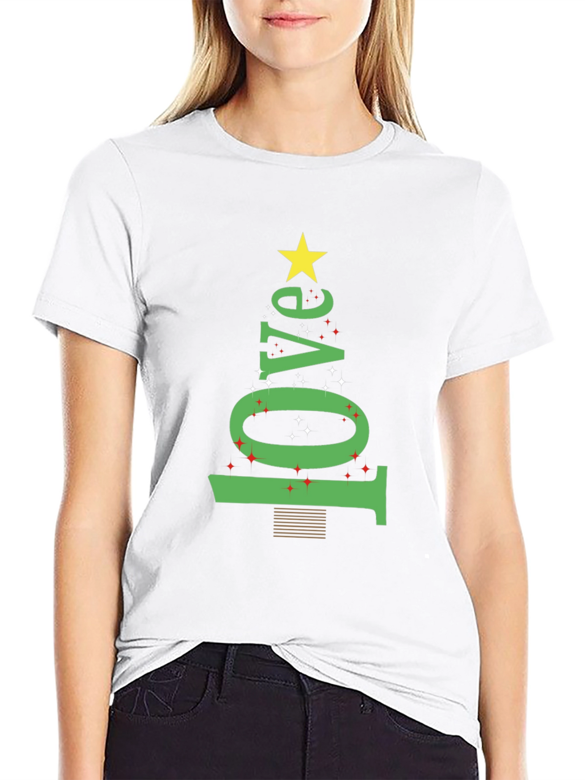 Festive Love Tree Graphic Tee - Holiday Edition