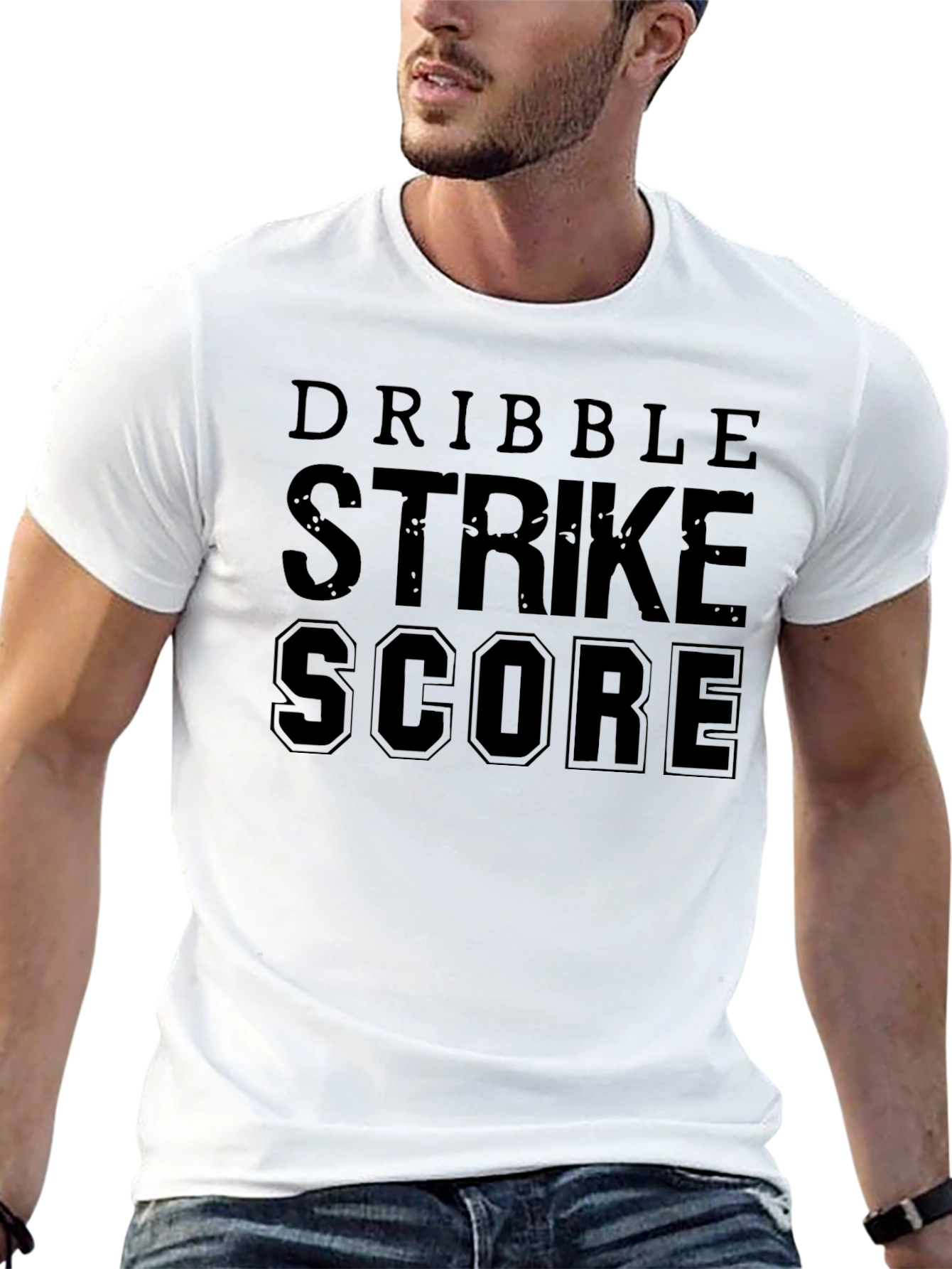 Dribble Strike Score Mens Graphic Tee