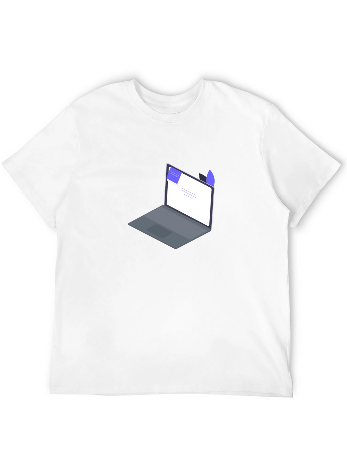 Laptop Graphic T-Shirt - Modern Style