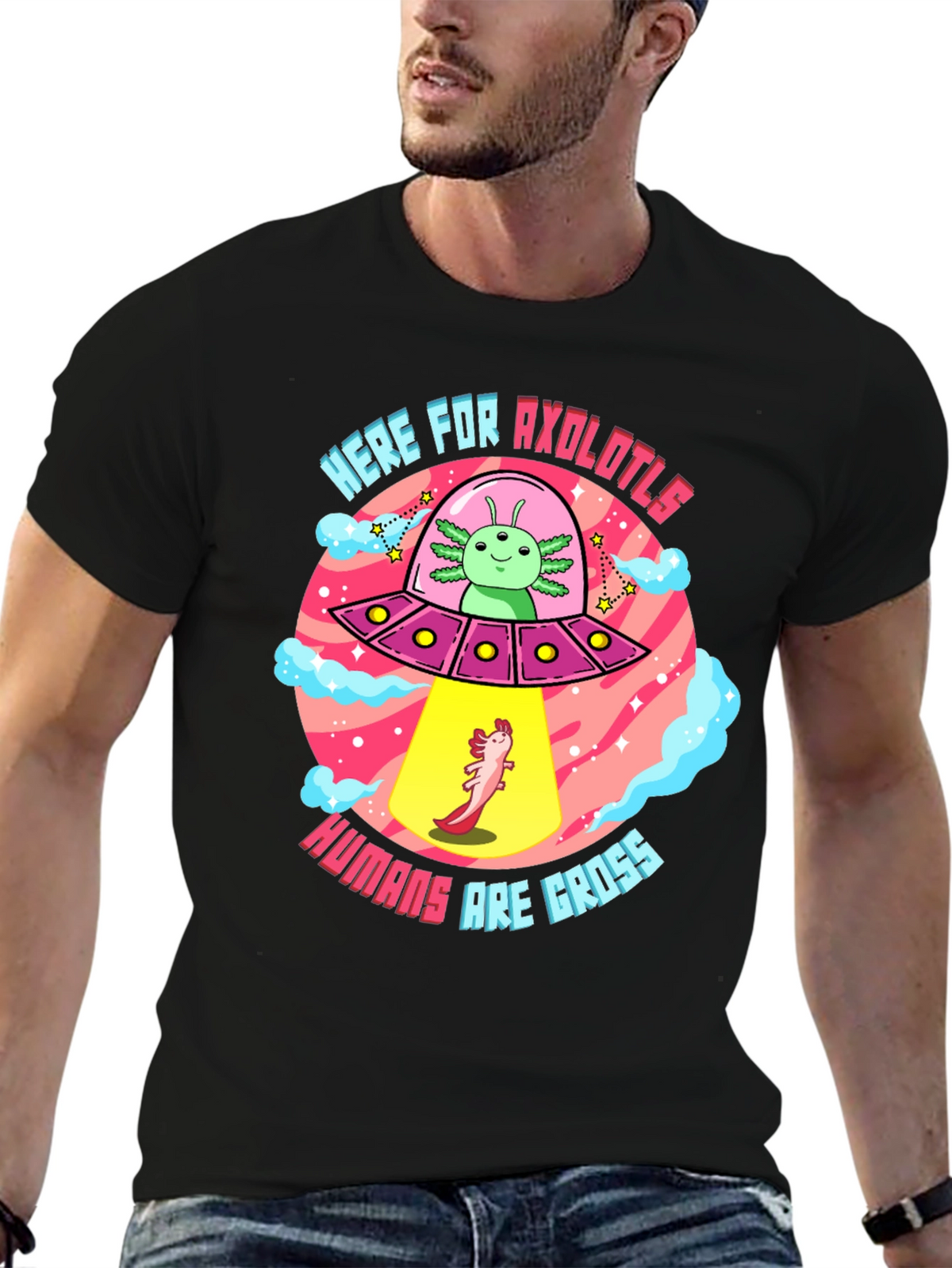 Here for Axolotls T-Shirt