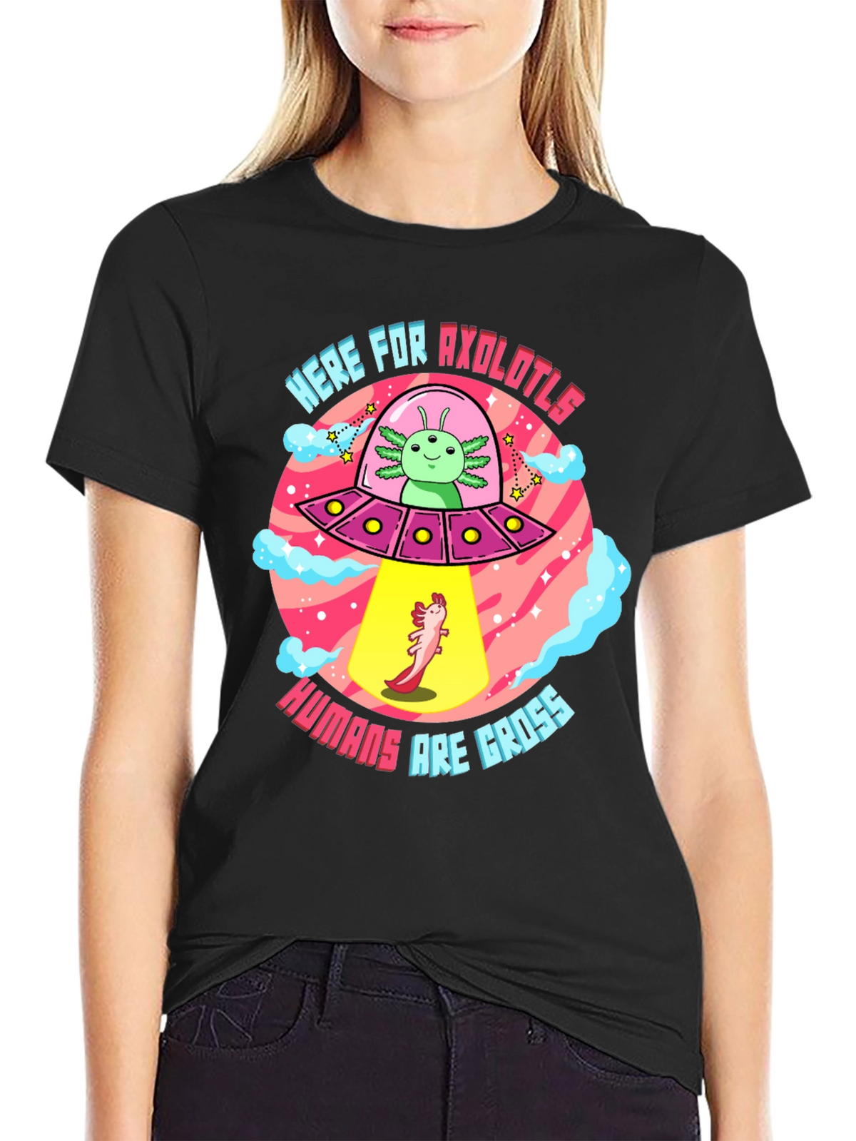 Here for Axolotls T-Shirt