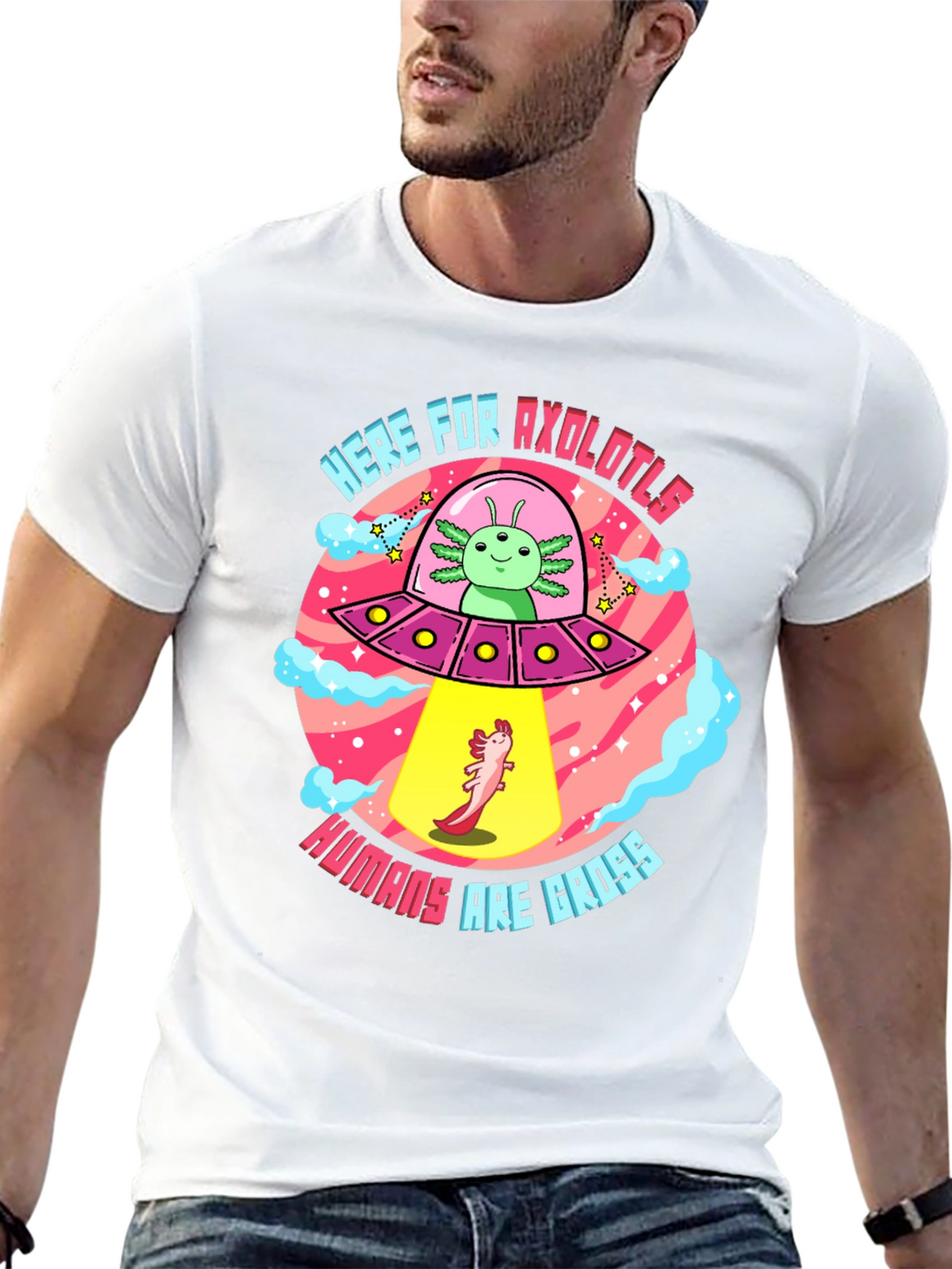 Here for Axolotls T-Shirt