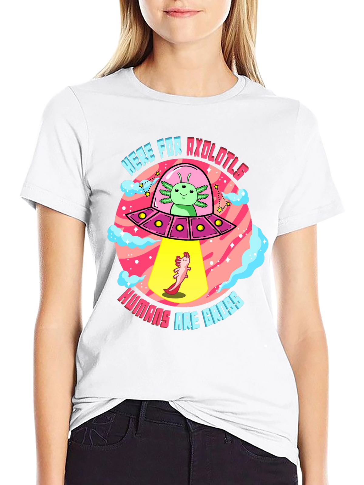Here for Axolotls T-Shirt