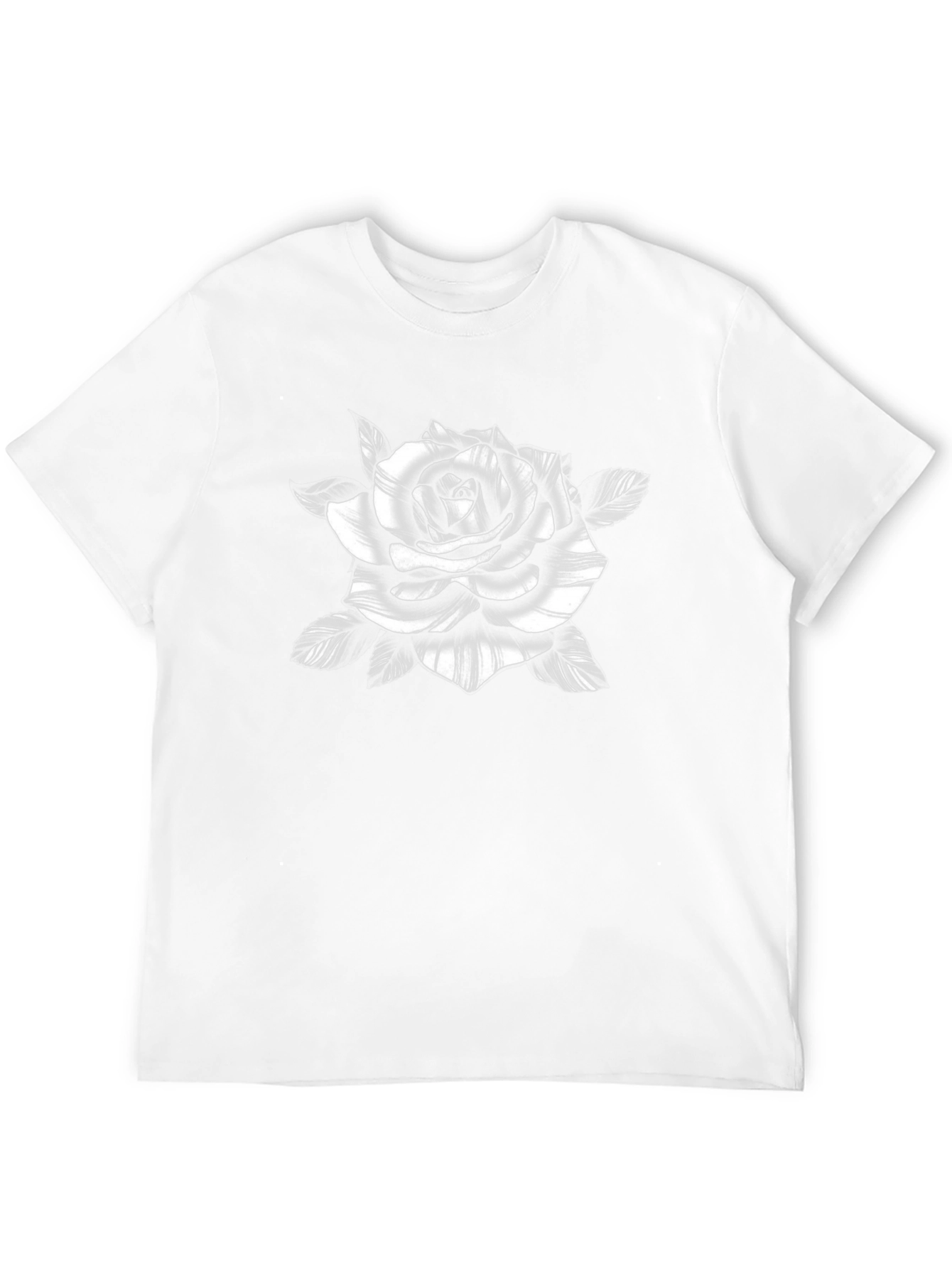 Black Rose Graphic Tee - Stylish Mens T-Shirt