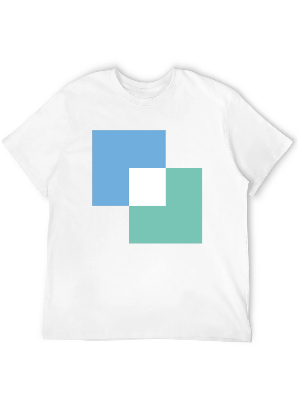 Modern Overlapping Squares Graphic Tee