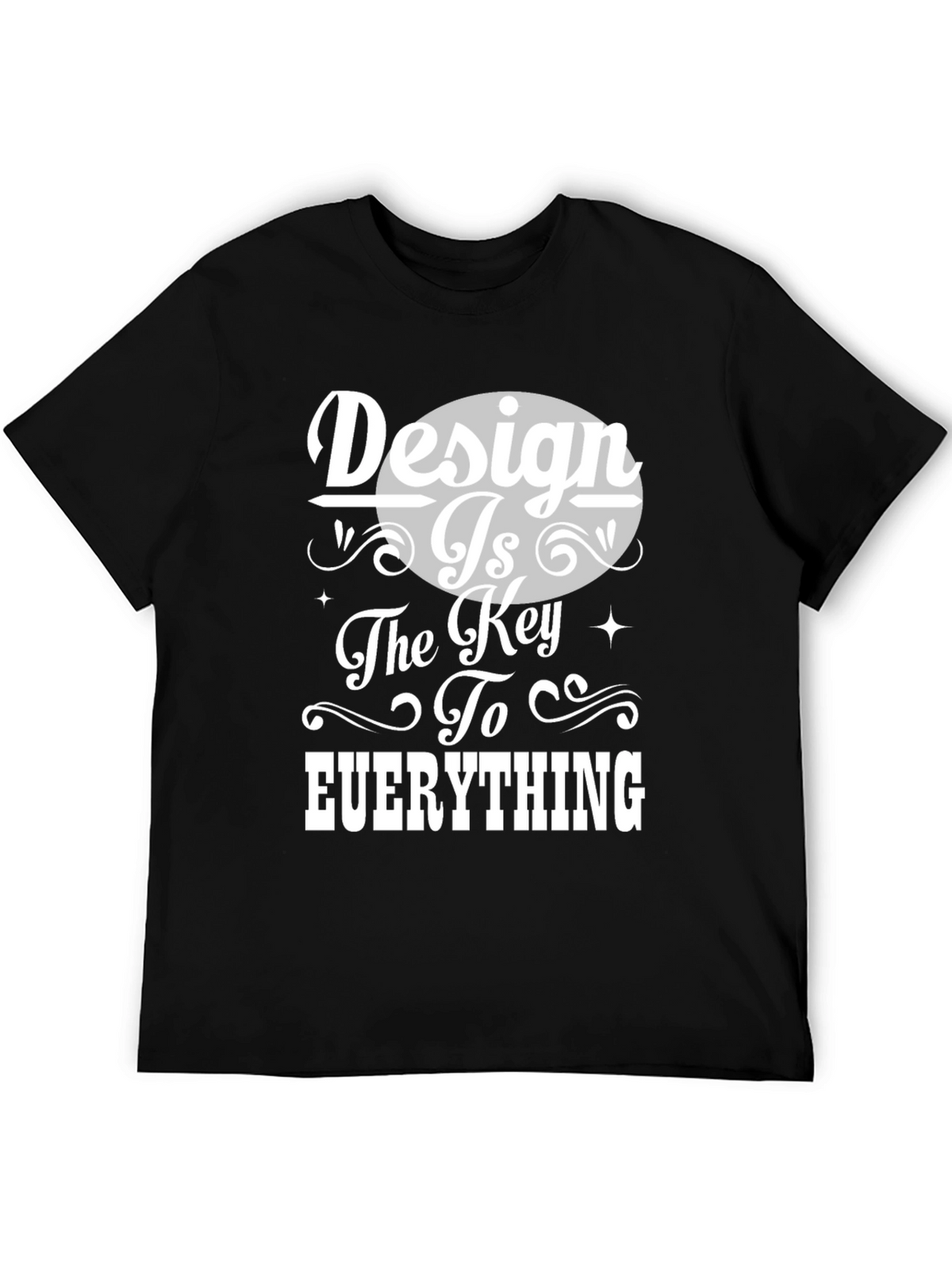 Design is Key Graphic Tee - Unisex Black T-Shirt