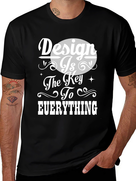 Design is Key Graphic Tee - Unisex Black T-Shirt