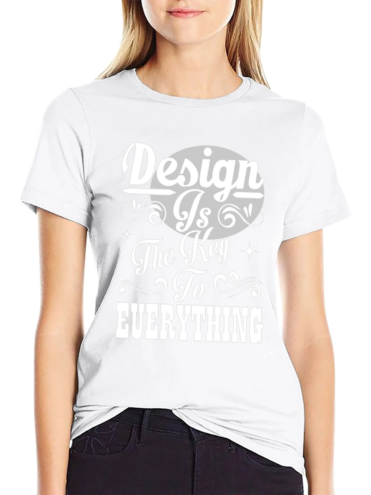 Design is Key Graphic Tee - Unisex Black T-Shirt