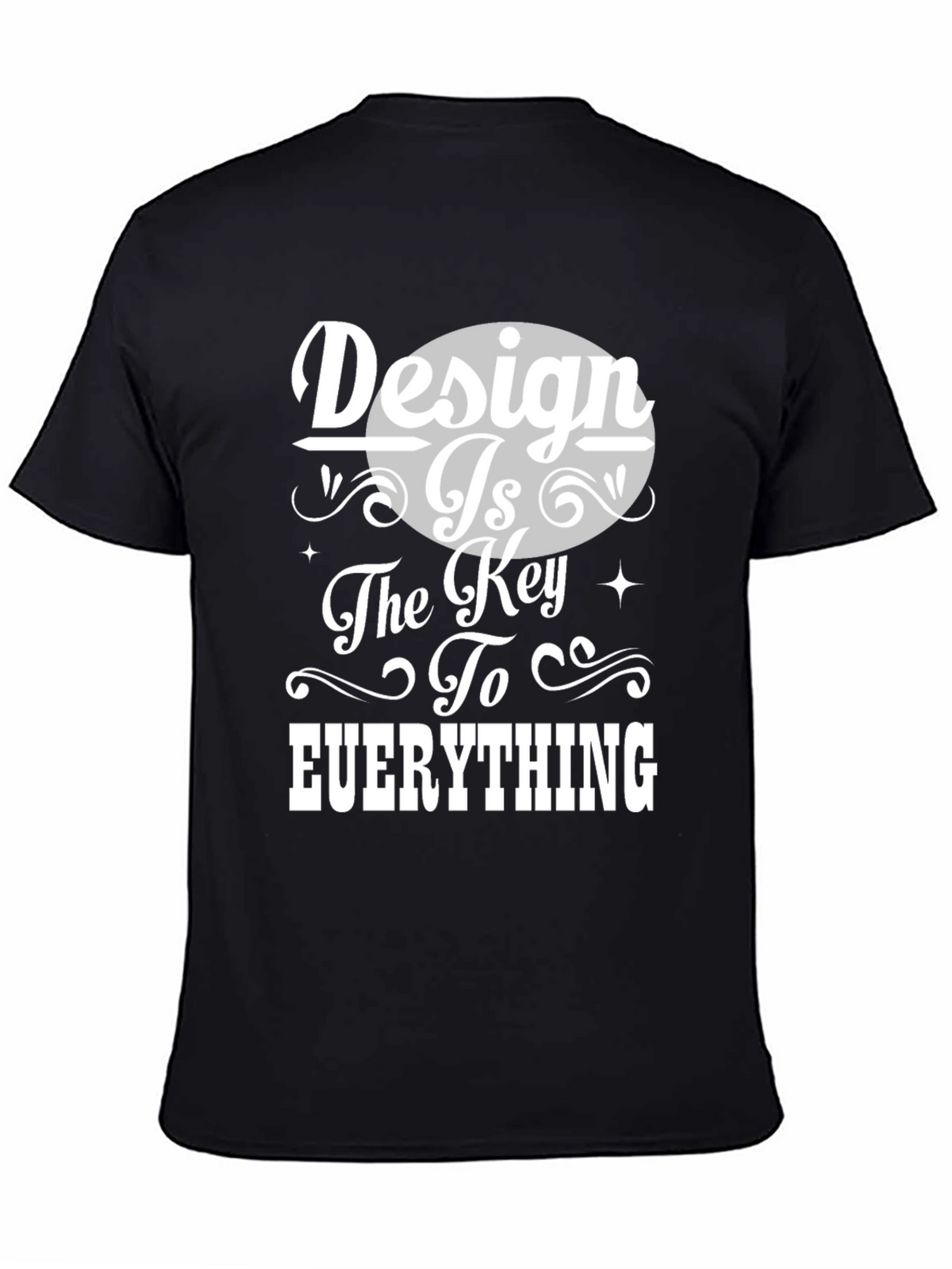 Design is Key Graphic Tee - Unisex Black T-Shirt