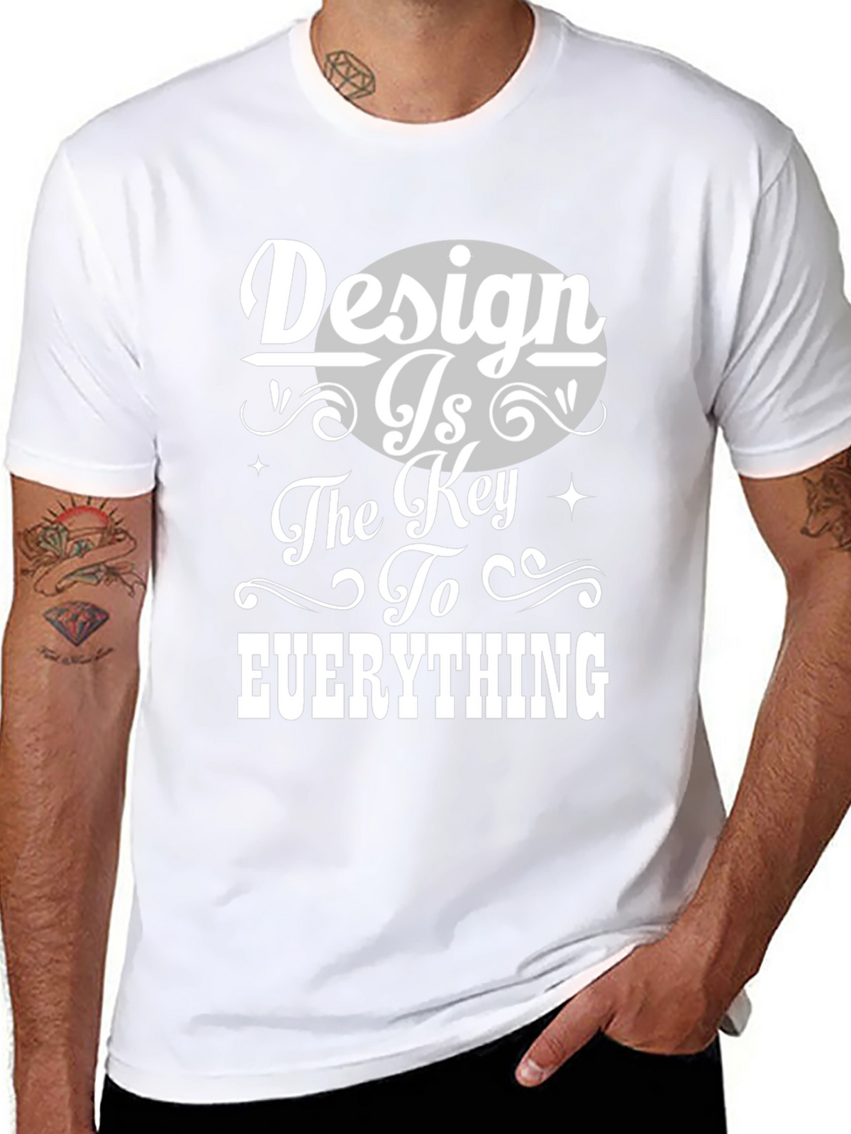 Design is Key Graphic Tee - Unisex Black T-Shirt