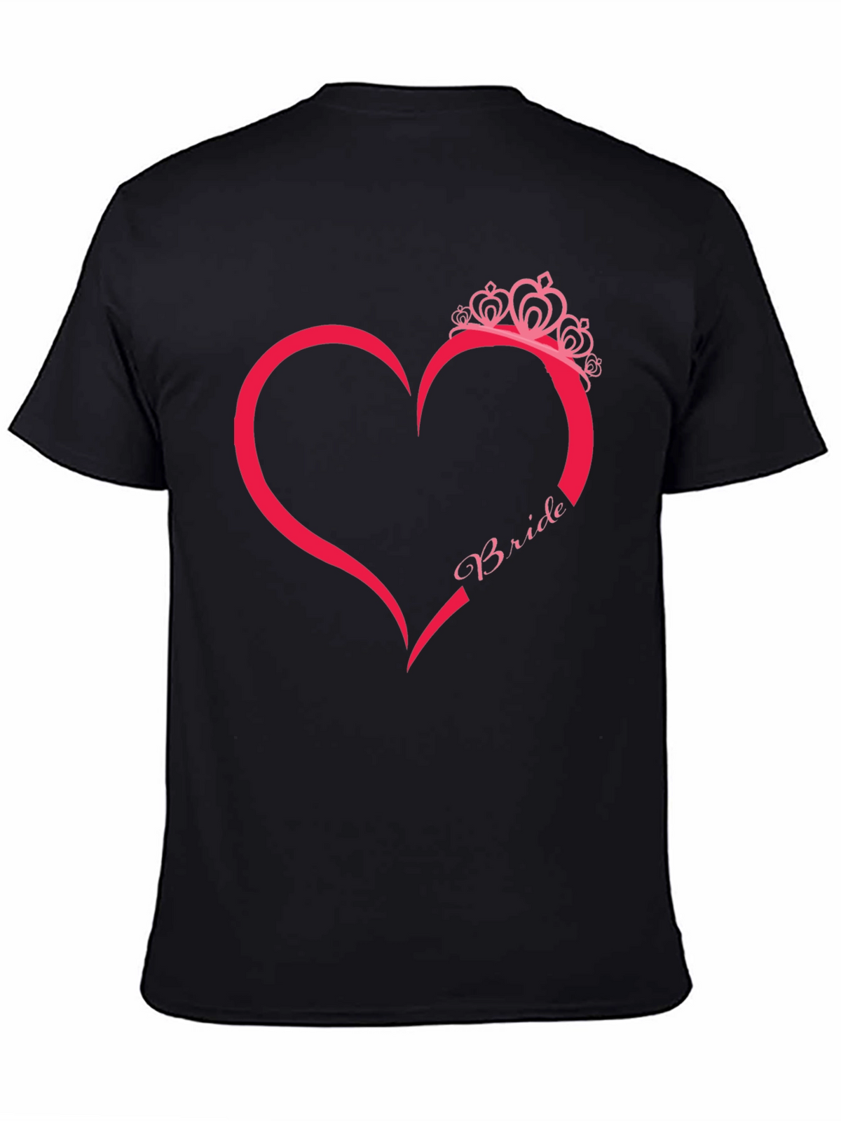 Bride Heart Graphic T-Shirt - Black