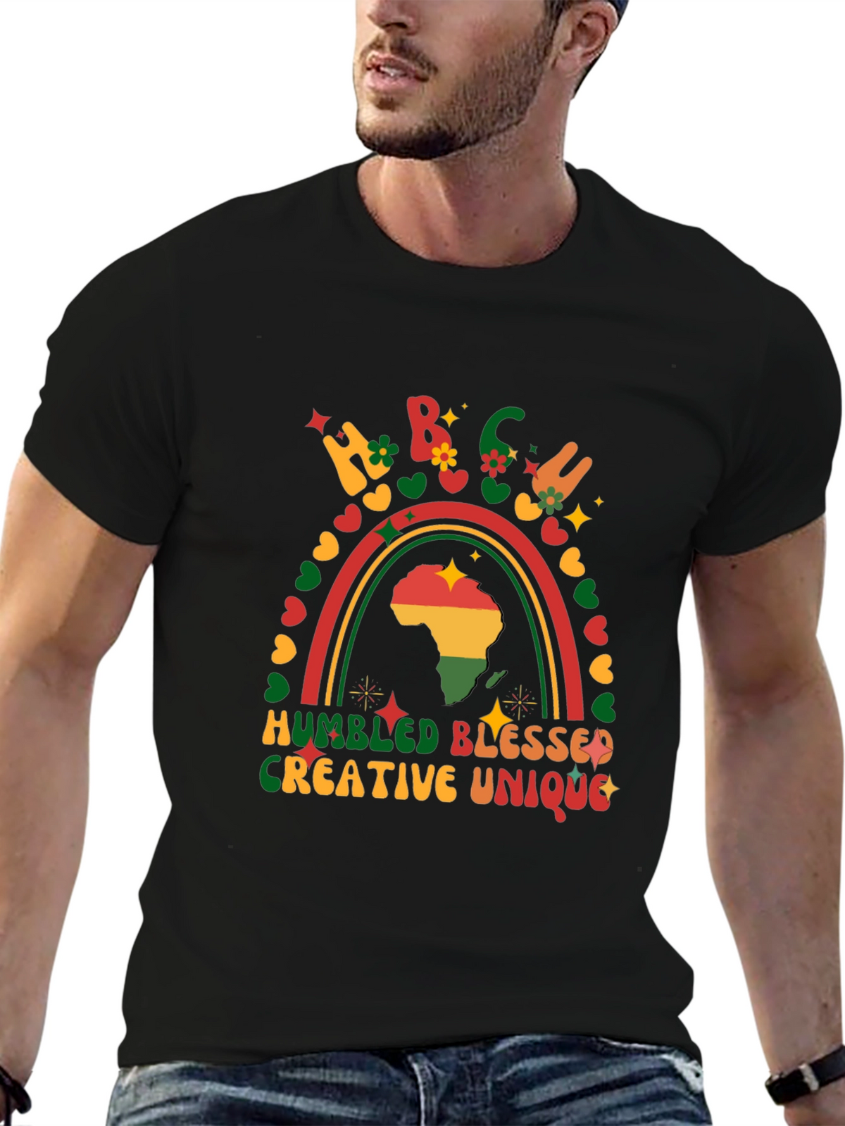 Humbled Blessed Creative Unique Black Pride T-Shirt