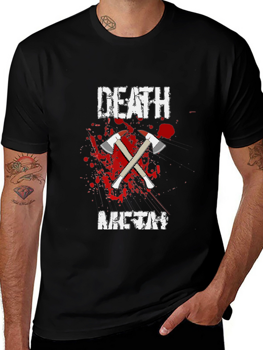 Death Meth T-Shirt - Crossed Axes Design