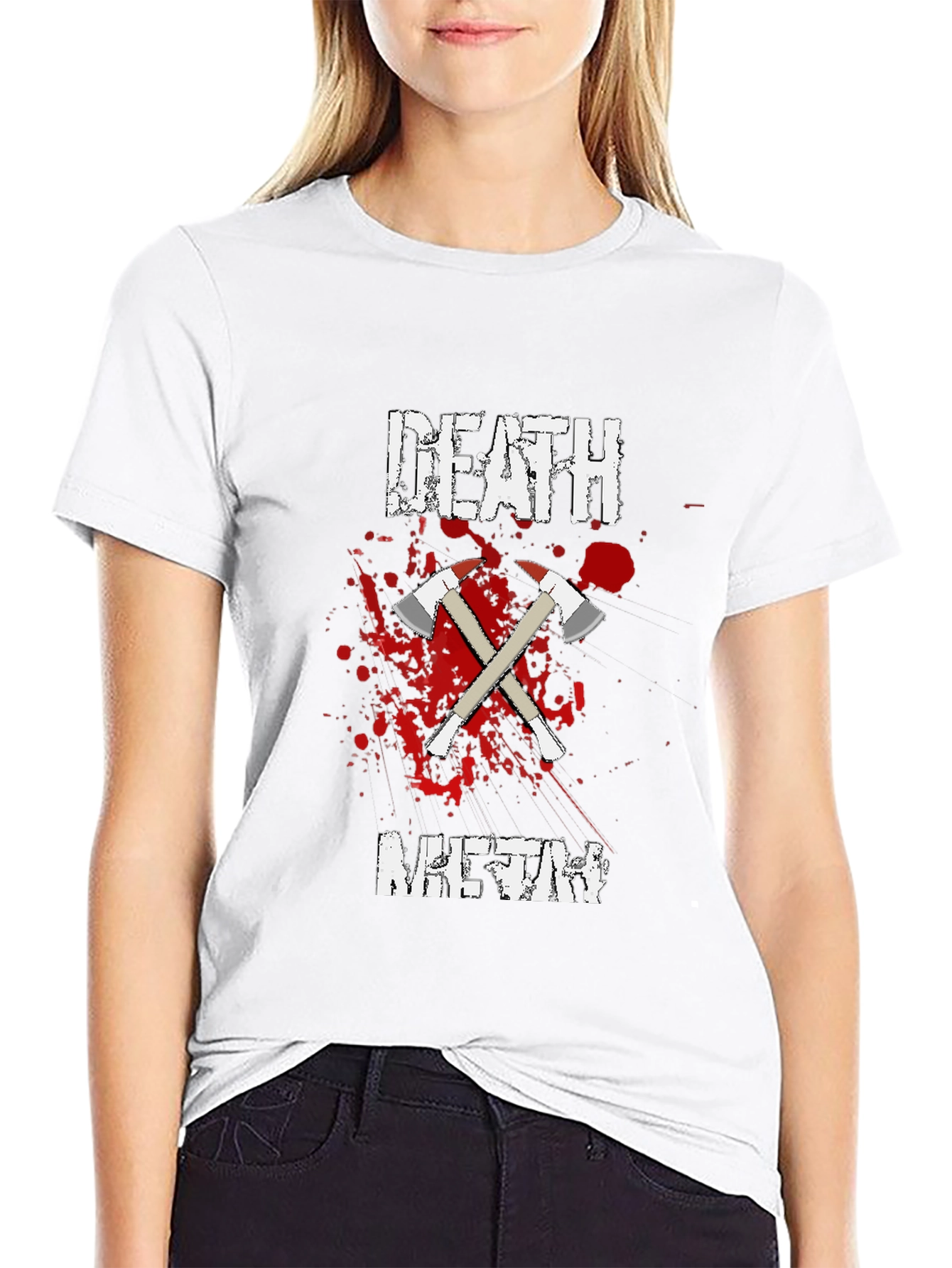 Death Meth T-Shirt - Crossed Axes Design
