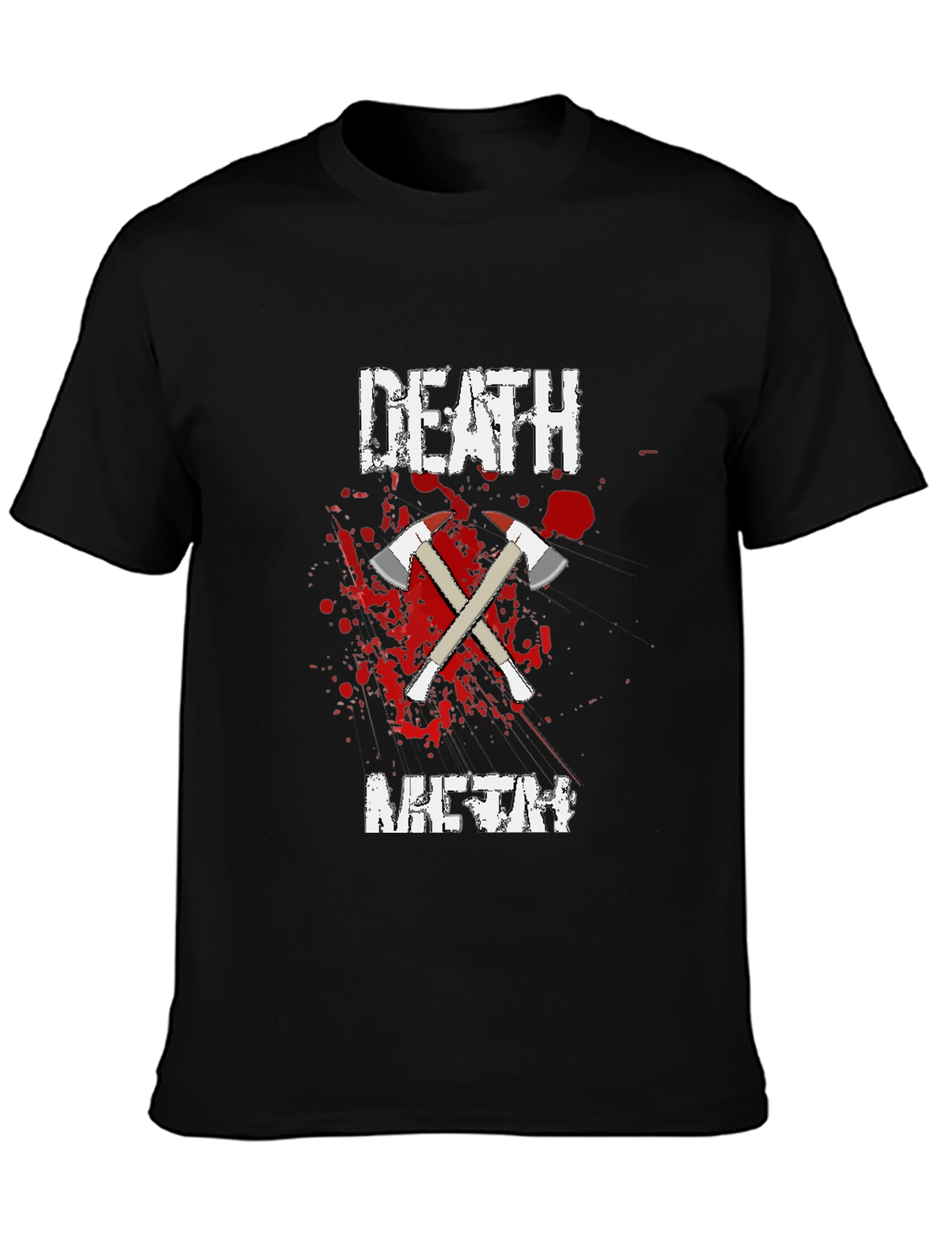 Death Meth T-Shirt - Crossed Axes Design