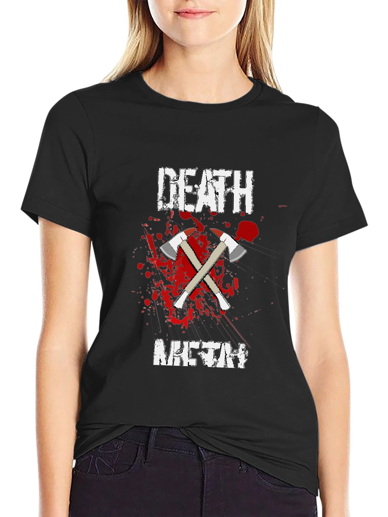 Death Meth T-Shirt - Crossed Axes Design