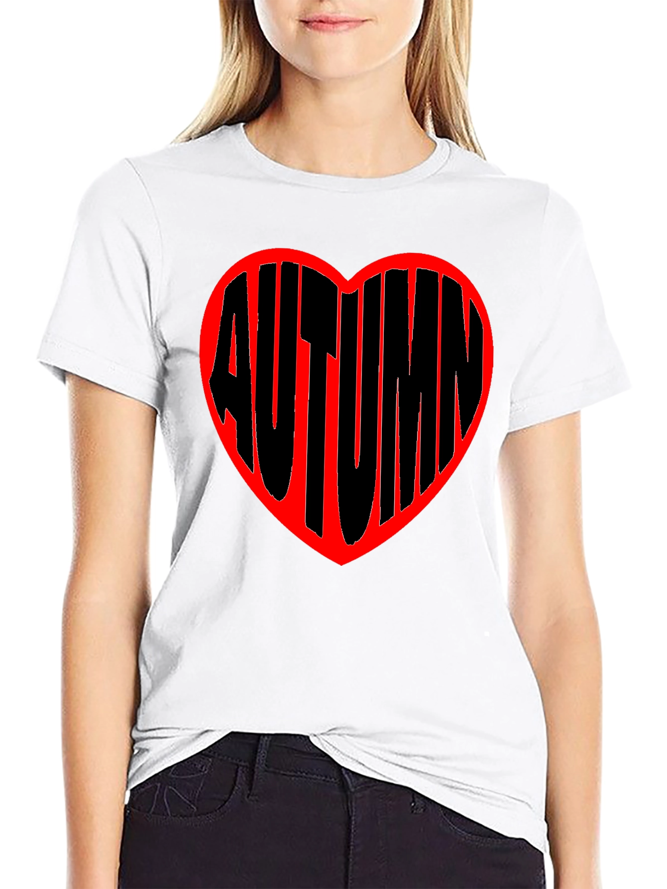 Autumn Heart Graphic Tee - Stylish Fall Fashion