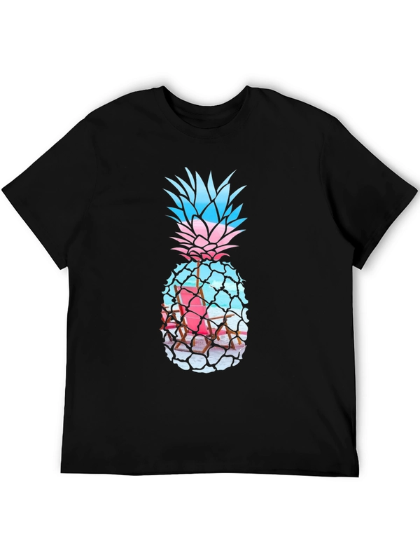 Tropical Pineapple Graphic Tee - Summer Vibes!