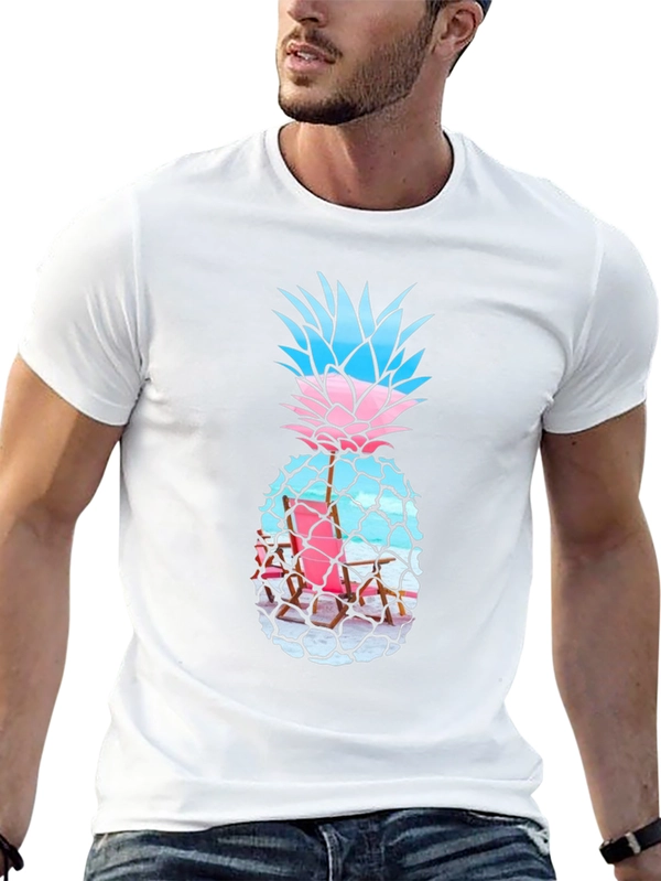 Tropical Pineapple Graphic Tee - Summer Vibes!