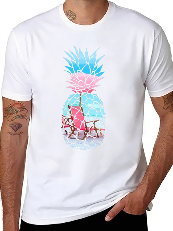 Tropical Pineapple Graphic Tee - Summer Vibes!