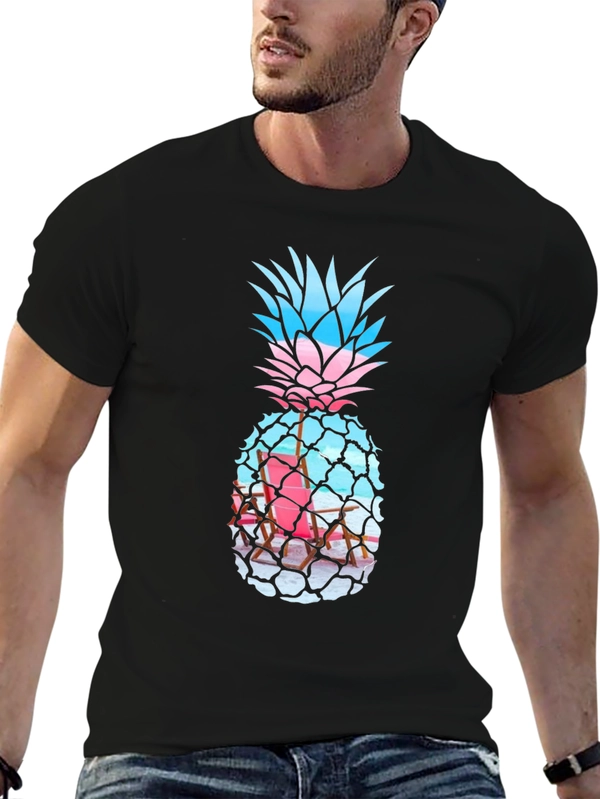 Tropical Pineapple Graphic Tee - Summer Vibes!