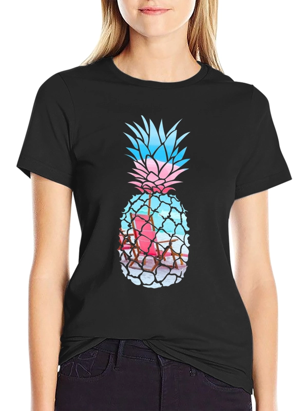 Tropical Pineapple Graphic Tee - Summer Vibes!