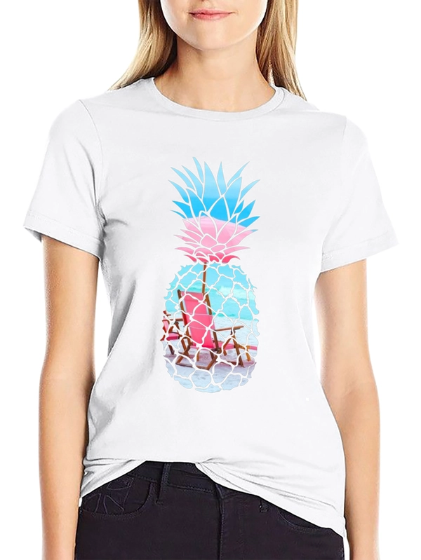 Tropical Pineapple Graphic Tee - Summer Vibes!