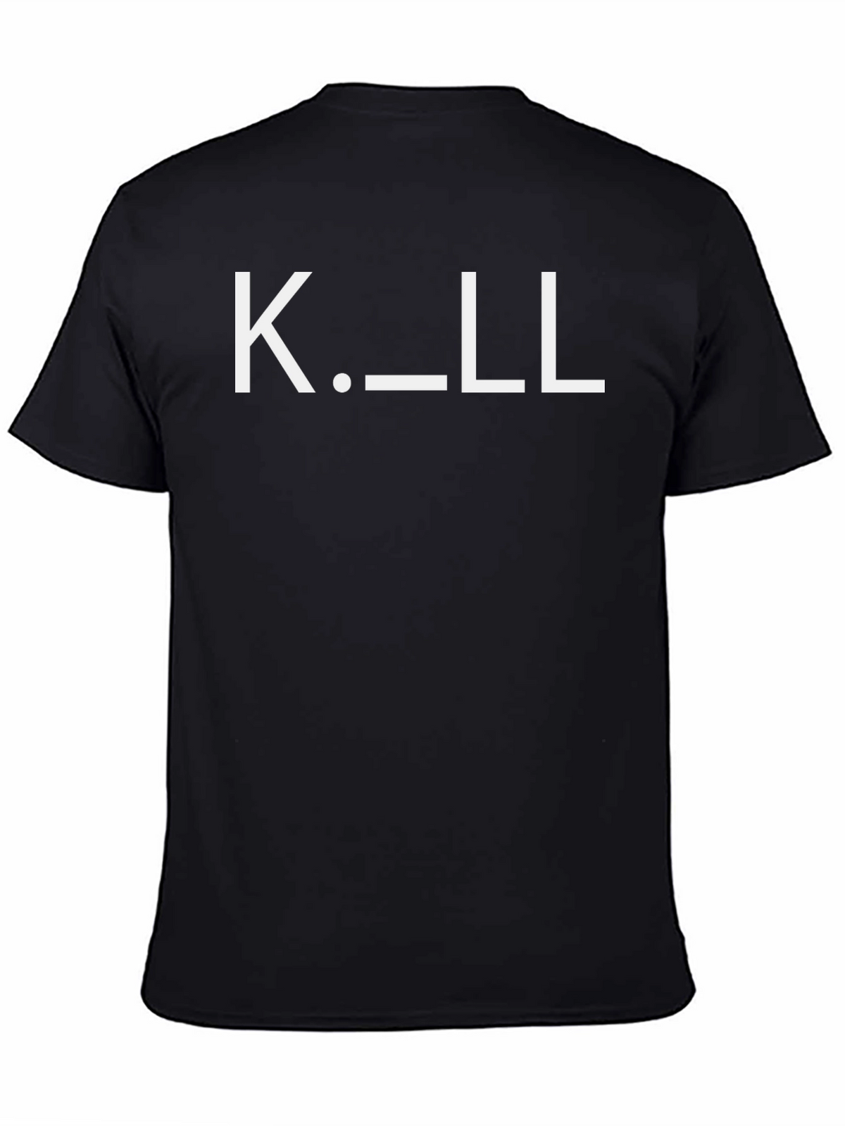 K. _ LL Black T-Shirt - Minimalist Design